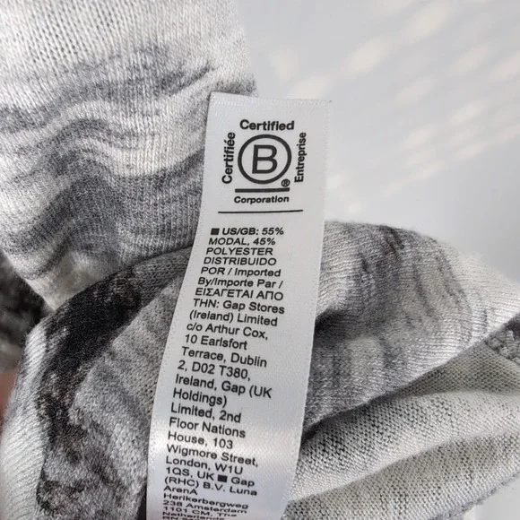 Athleta Breezy Twist Tank Gray Tie Dye Sleeveless Knit Crop Top Women 1X - Picture 5 of 6